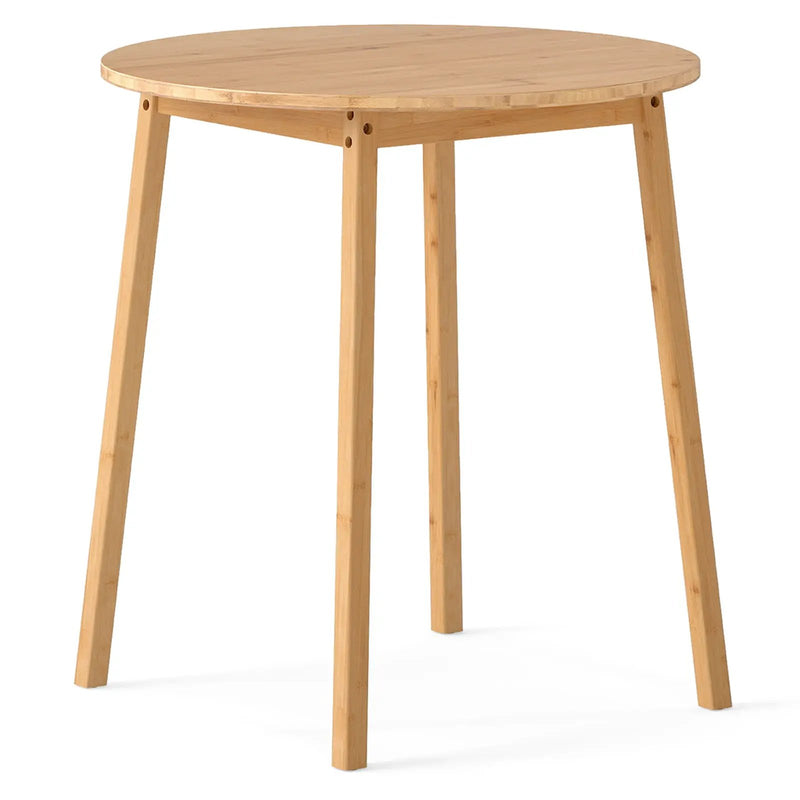 27.5 Inch Round Bamboo Dining Table for 2-4 Person-Natural by DirectDeals