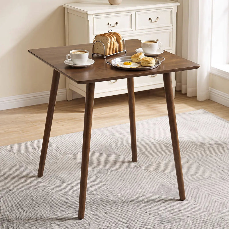 27.5" Square Dining Table for 2-4 People - Walnut by DirectDeals