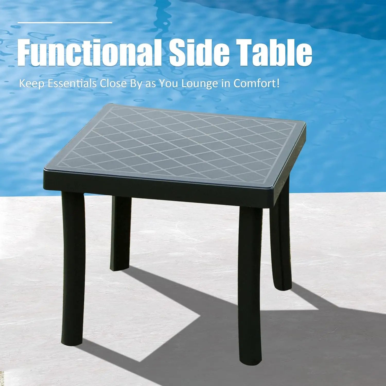 Pool Lounge Chairs Set of 2 with Side Table by HouseOfZazla