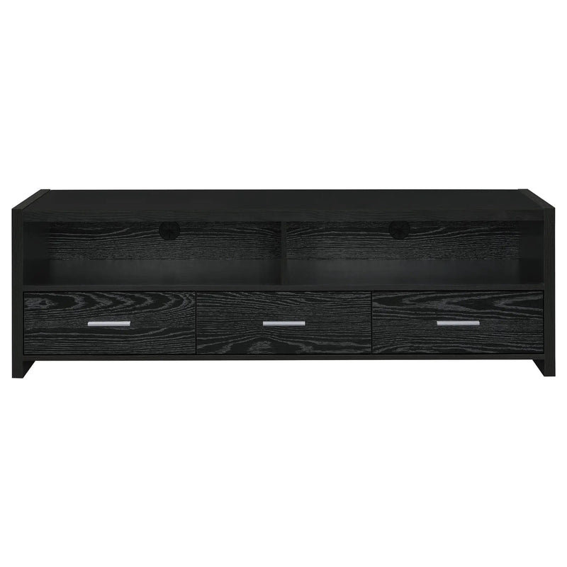 Alton 3-drawer Engineered Wood 61-inch TV Stand Black Oak by Unique Piece Furniture