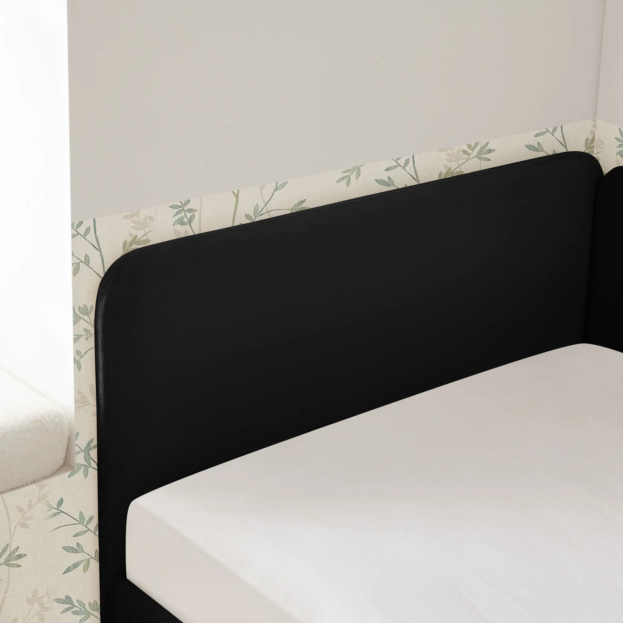 Upholstered Platform Bed Frame With 2 Storage Drawers And Adjustable Sofa Bed