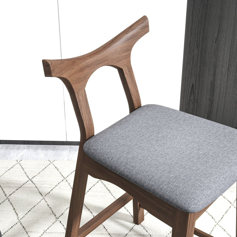 Hester - Upholstered, Square Bar Chair (Set of 2) by HouseOfZazla
