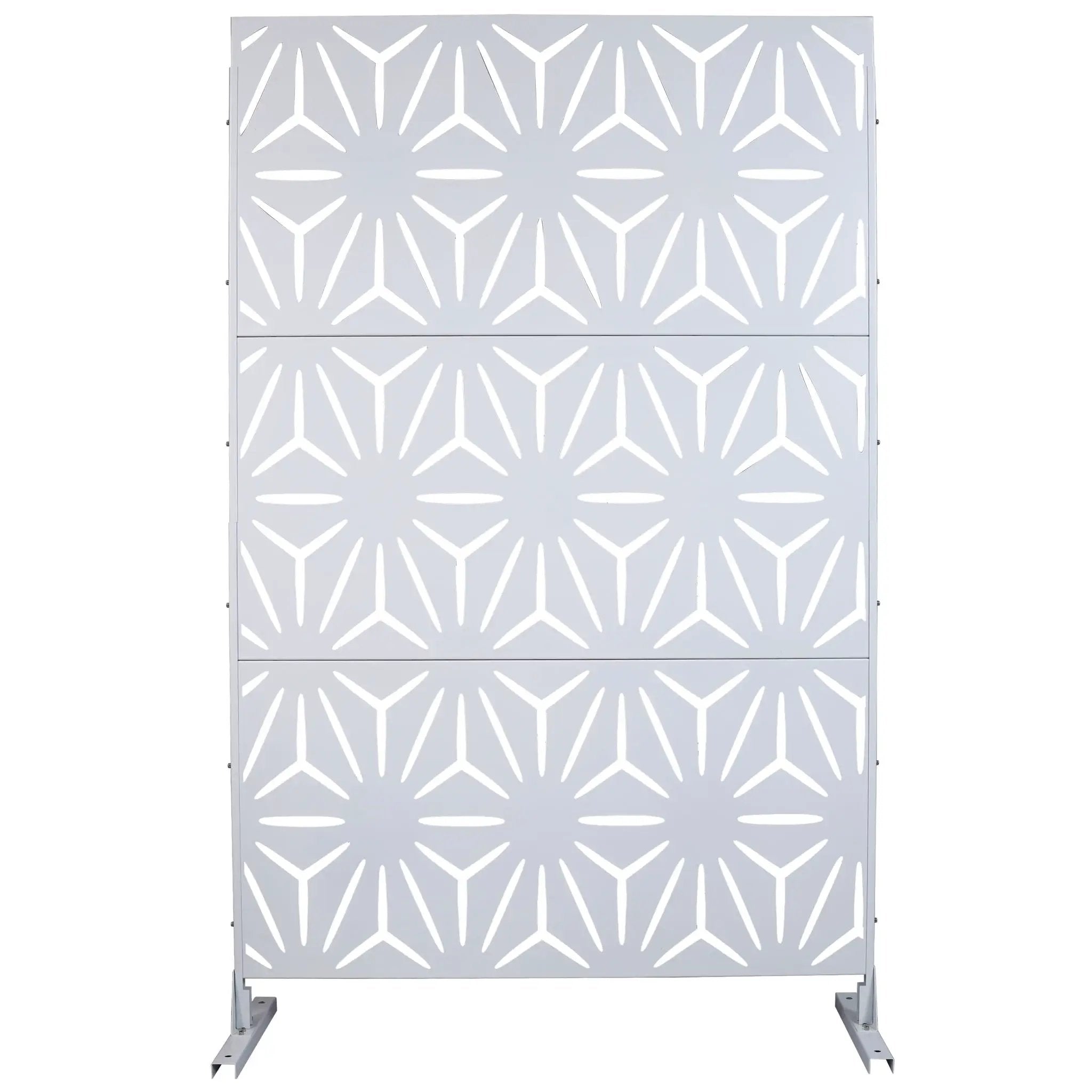 Outdoor & Indoor Metal Privacy Screen, Freestanding Decorative Panels by Unique Piece Furniture