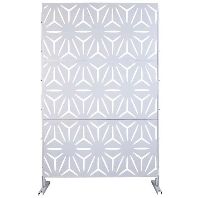 Outdoor & Indoor Metal Privacy Screen, Freestanding Decorative Panels by HouseOfZazla