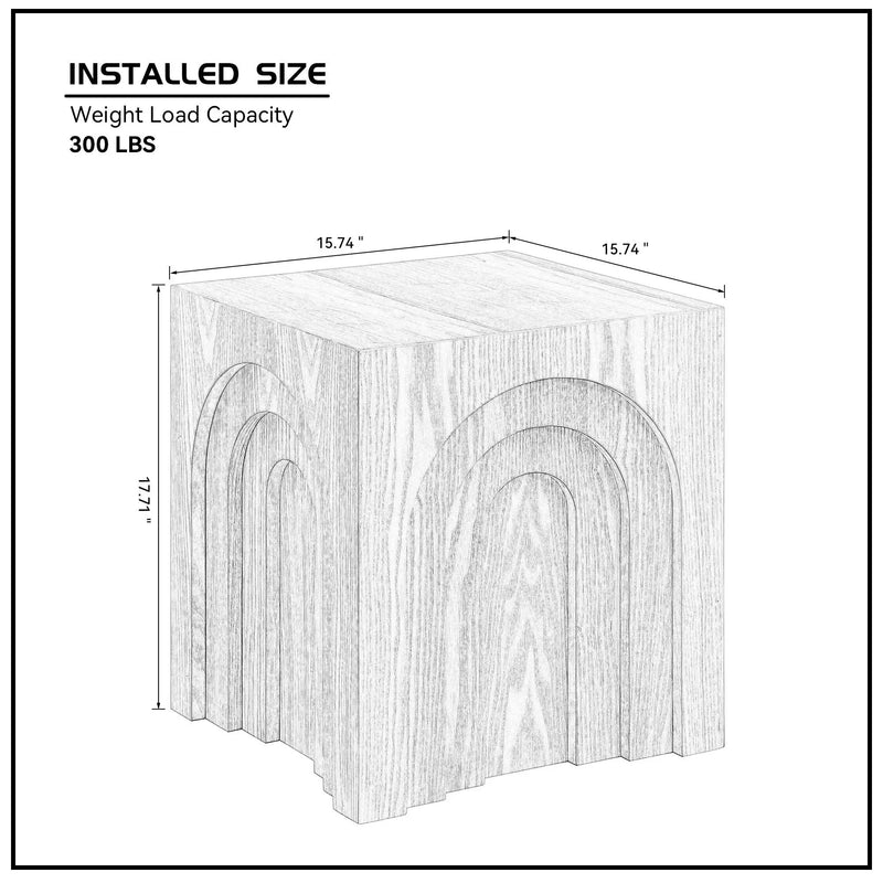 15.74'' Square Side Table by HouseOfZazla