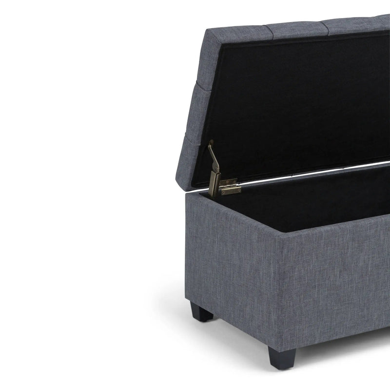Sienna - Upholstered Storage Ottoman Bench by HouseOfZazla