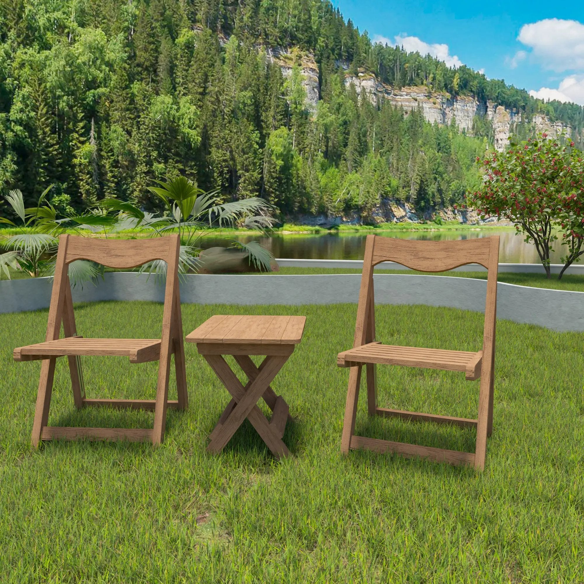 HIPS Material Outdoor Bistro Set by HouseOfZazla
