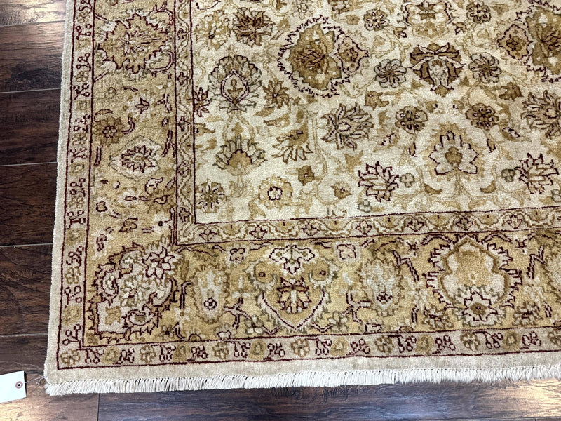 Turkish Oushak Rug 6x9, Vintage, Beige by Jewel Rugs