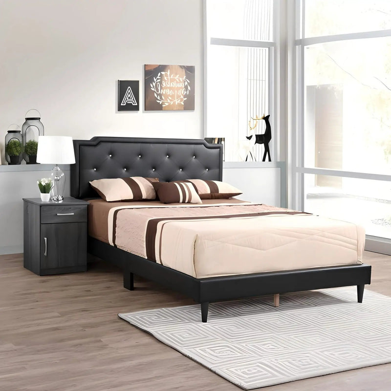 Button Tufted Bed Charming For Cozy Spaces by HouseOfZazla