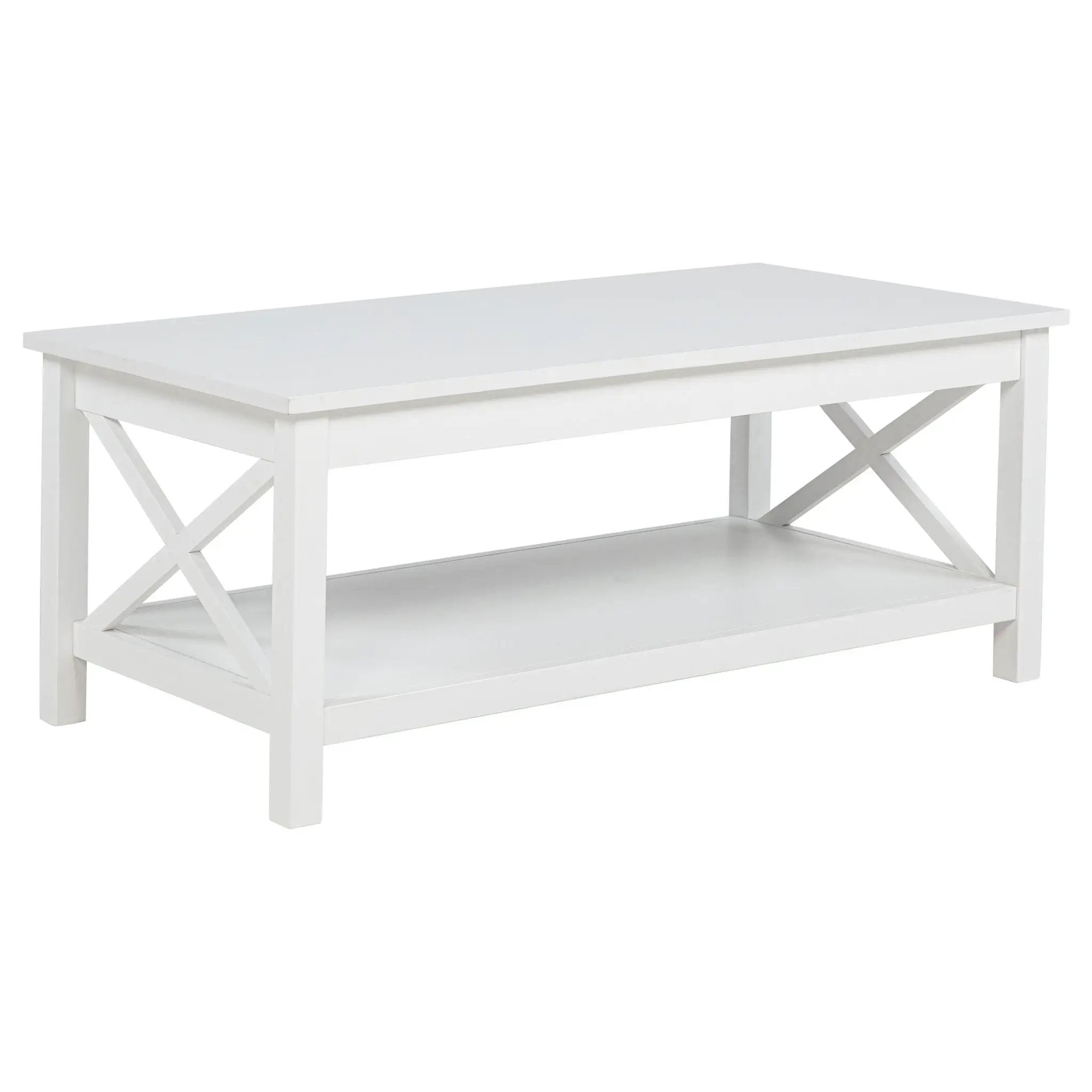 Skyview 3-piece Rectangular Lift Top Coffee Table Set White by Unique Piece Furniture