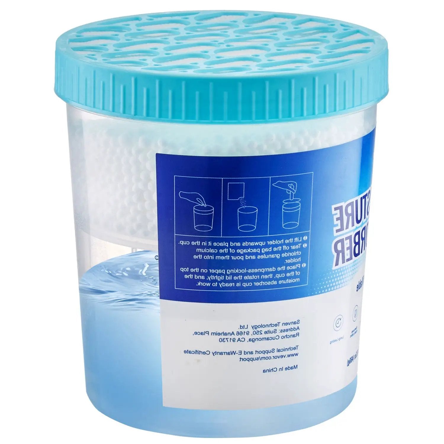 Moisture Absorber Bucket, 2 Packs 16.2 oz Hi-Capacity with 800ml Storage by HouseOfZazla