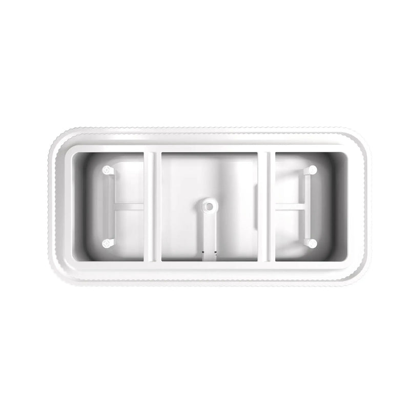 Rectangle Linear Freestanding Soaker Tub With Pop Up Drain, Double Wall Insulated Construction - Gloss White by HouseOfZazla