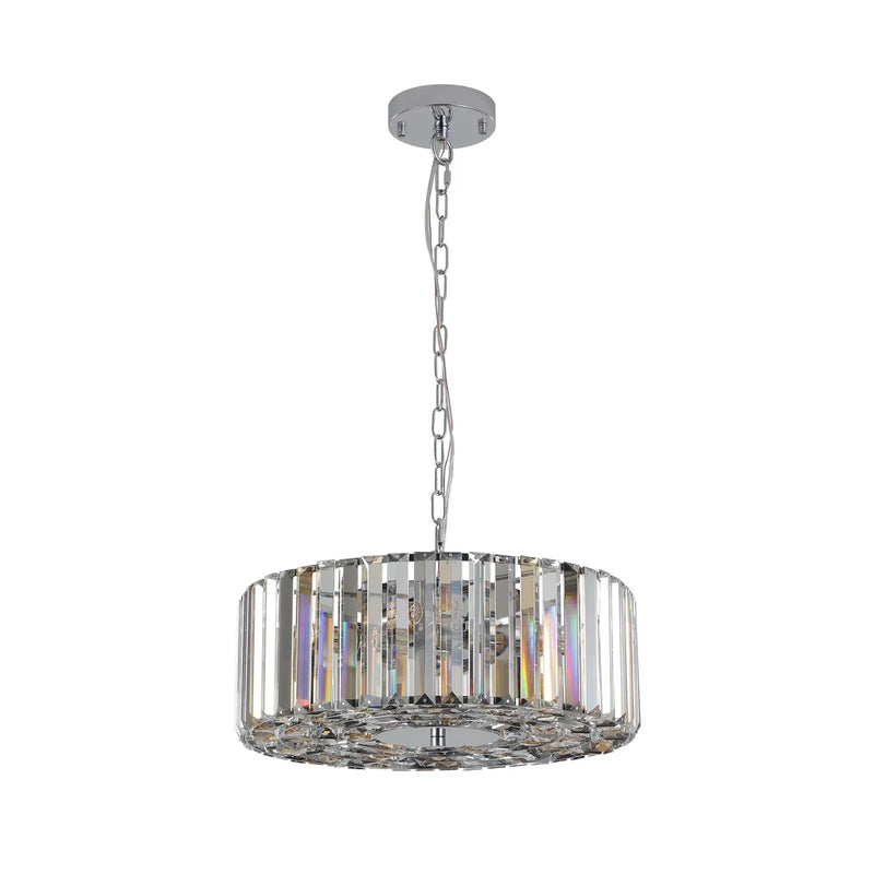 17' Chrome Crystal Pendant Chandelier by HouseOfZazla