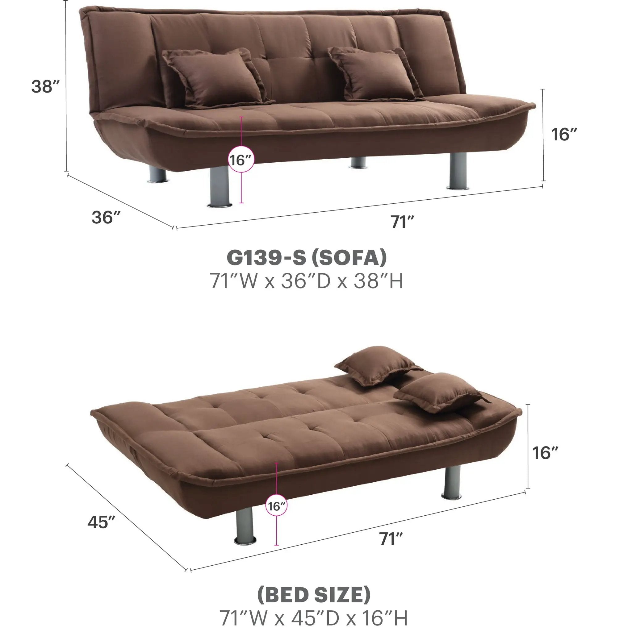 Lionel - Sofa Bed by Unique Piece Furniture