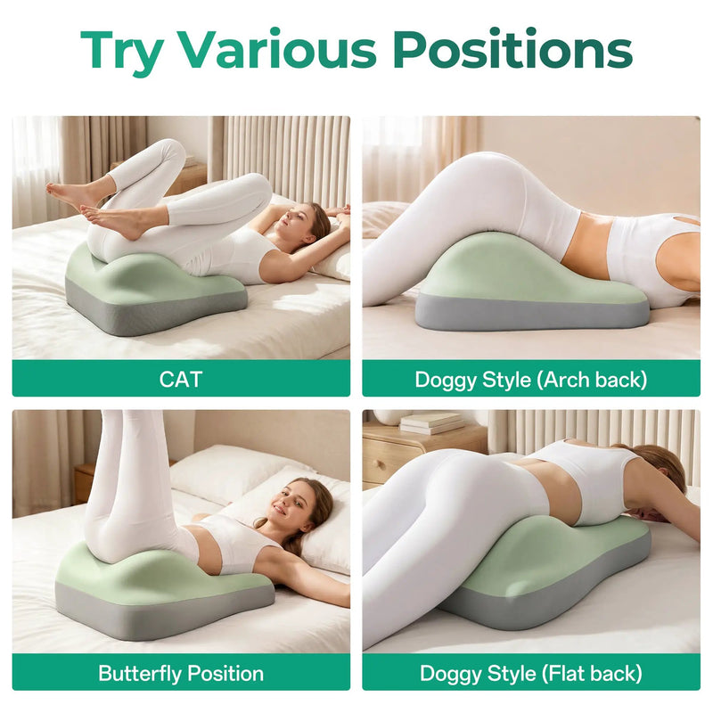 27° Ergonomic Memory Foam Support Pillow for Couples by HouseOfZazla