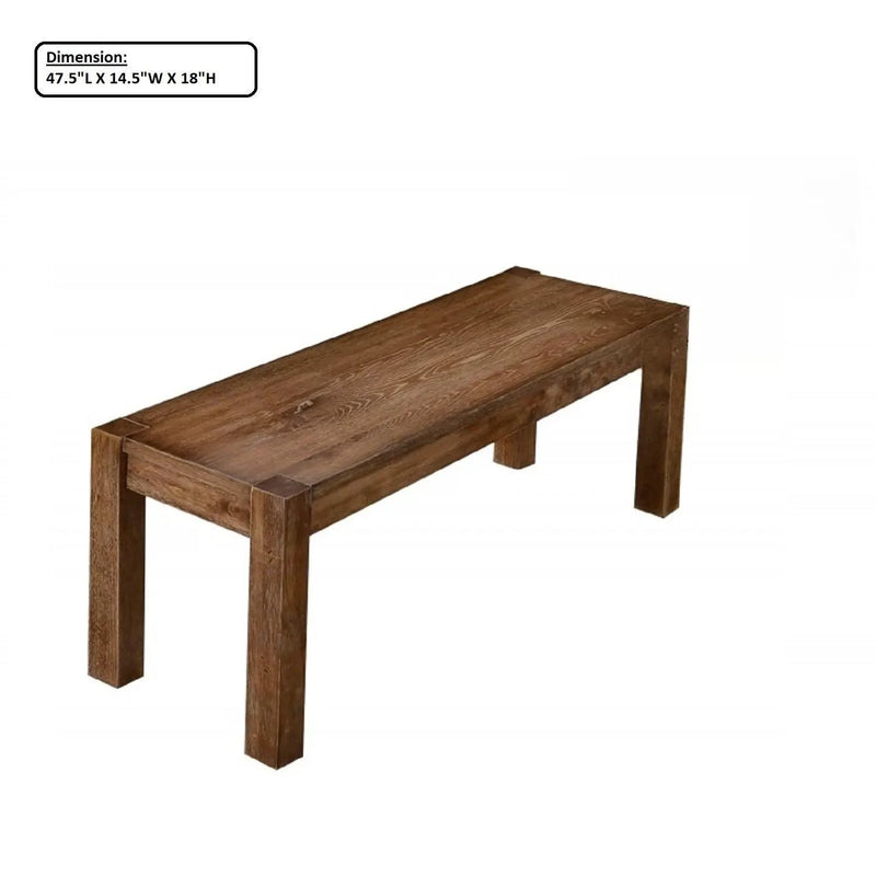 Dining Bench For Dining Room - Brown by HouseOfZazla