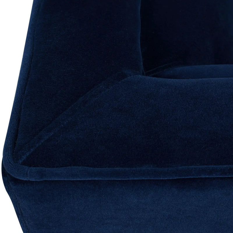 Jack - Modern Tuxedo Tufted Sofa - Navy Blue by HouseOfZazla