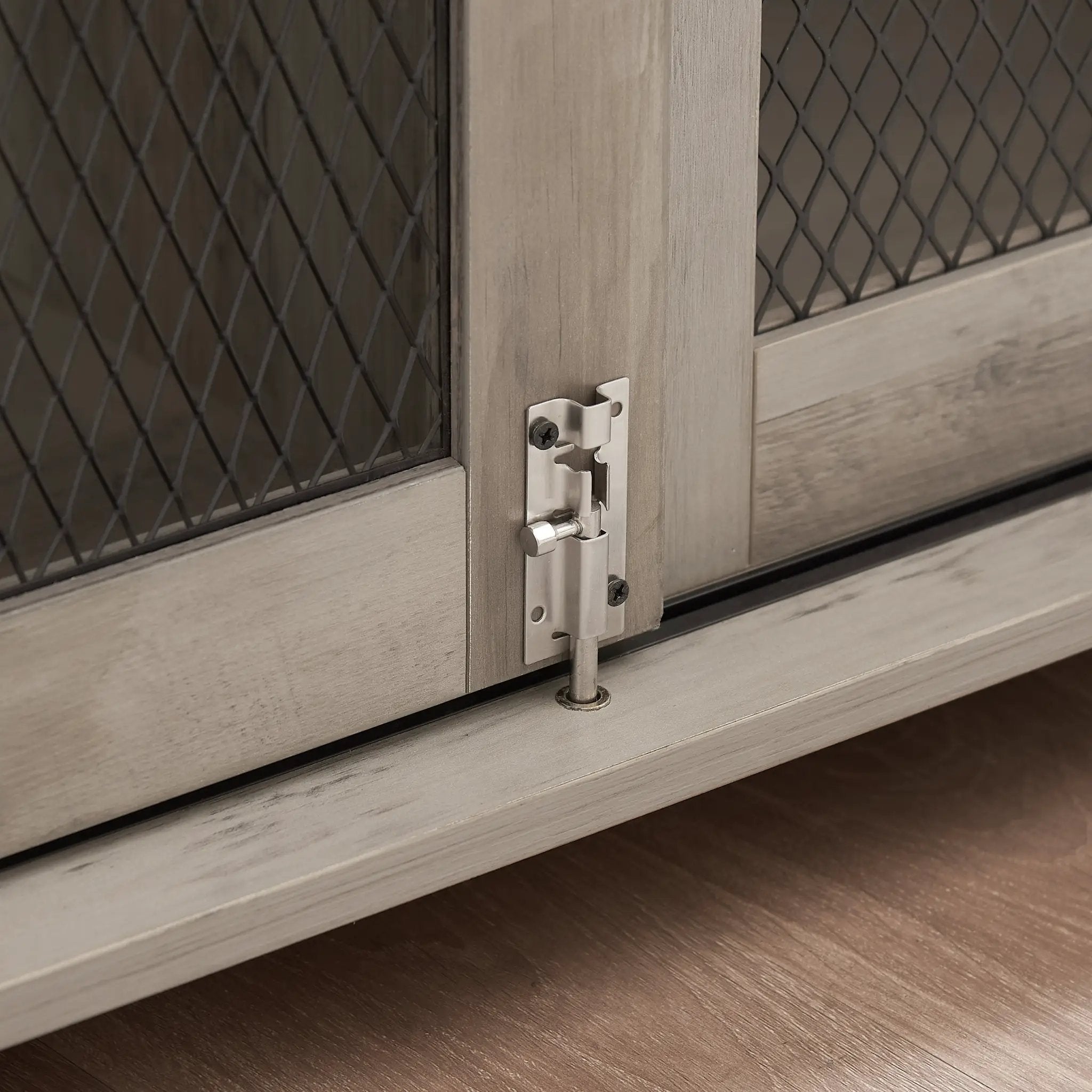 Farmhouse Dog Cage Crate Furniture with Sliding Barn Door by HouseOfZazla
