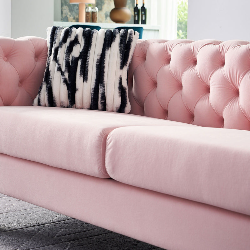 Chesterfield - Modern Tufted Living Room Sofa, 84.25''W Couch by HouseOfZazla