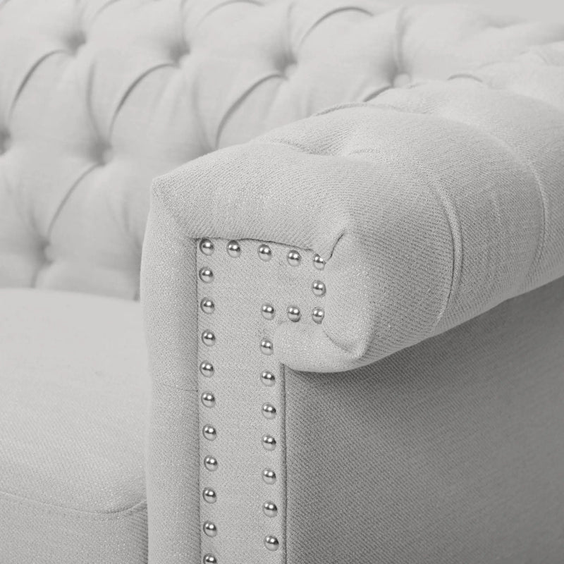 Chesterfield Style 3 Seater Sofa With Deep Button Tufting by HouseOfZazla