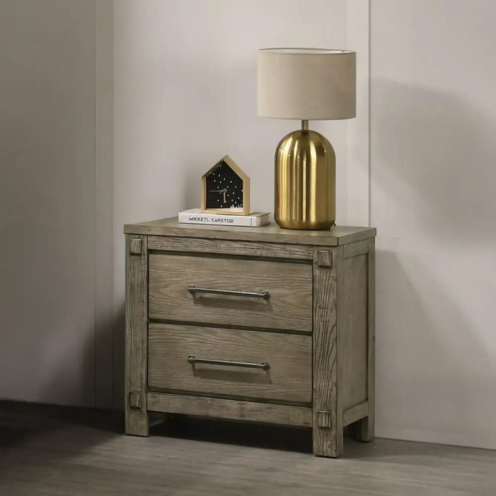Colton - Nightstand - Antique White Oak by Unique Piece Furniture