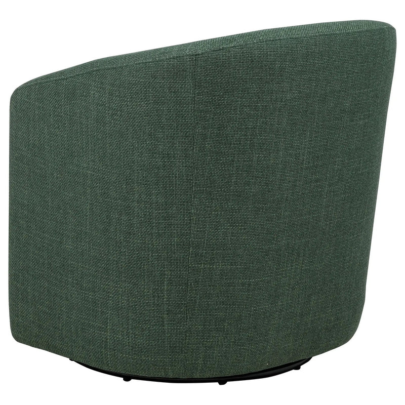 Mossbrook Fabric Upholstered Swivel Accent Chair Green by Unique Piece Furniture