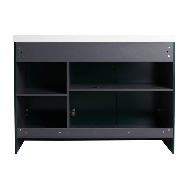 Modern Freestanding Bathroom Vanity With Soft Close Cabinet Doors by HouseOfZazla