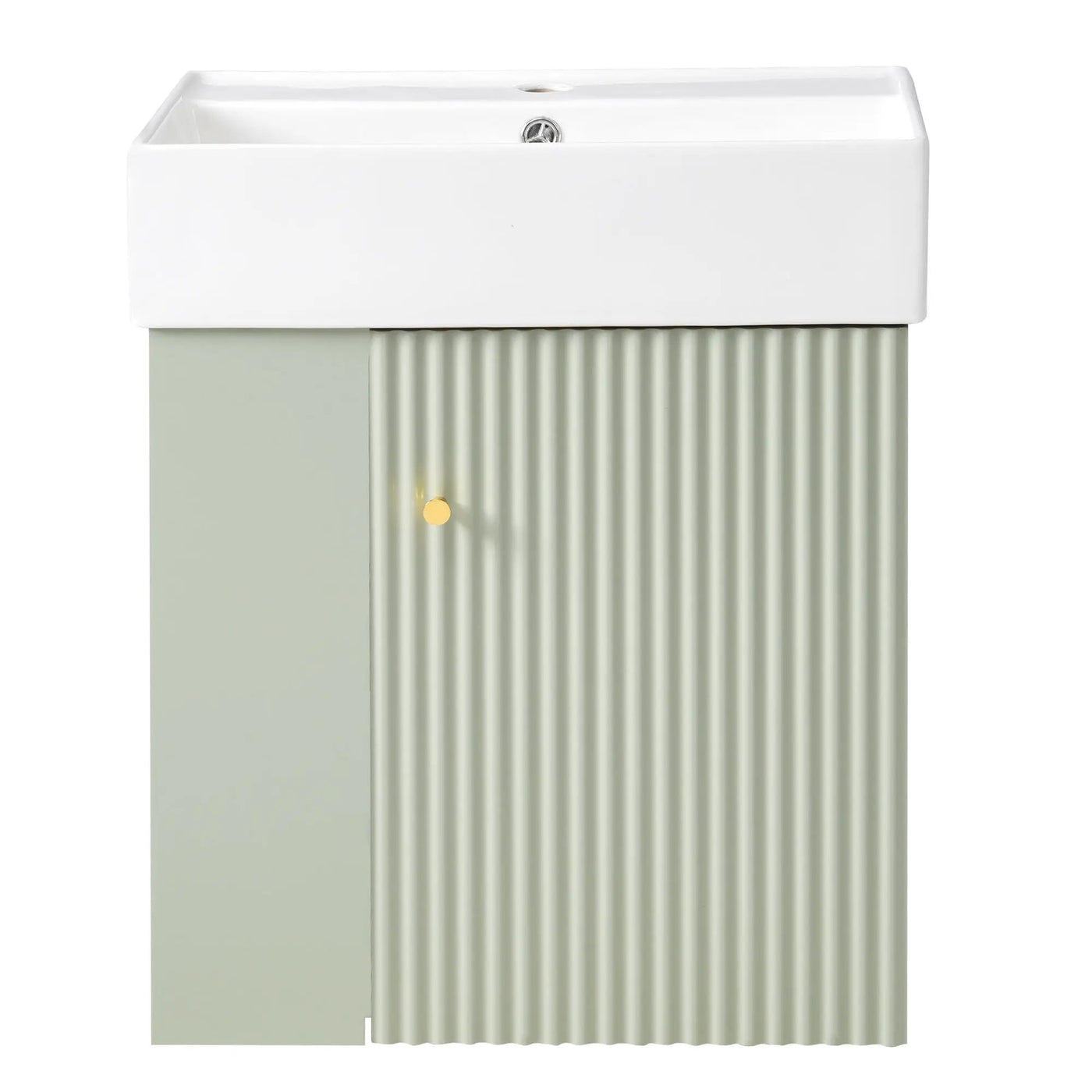 Modern Floating Bathroom Vanity With Ceramic Basin Perfect For Small Bathrooms by Unique Piece Furniture