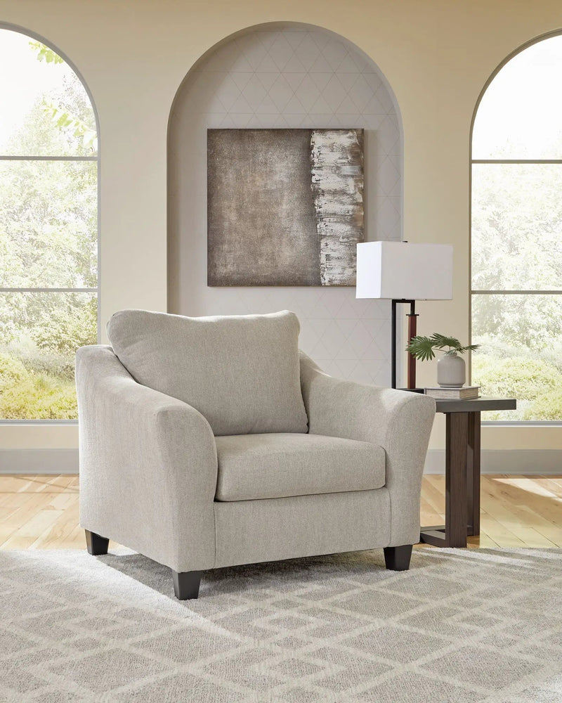 Willarae - 2 Pc. - Chair And A Half, Ottoman - Taupe by Unique Piece Furniture
