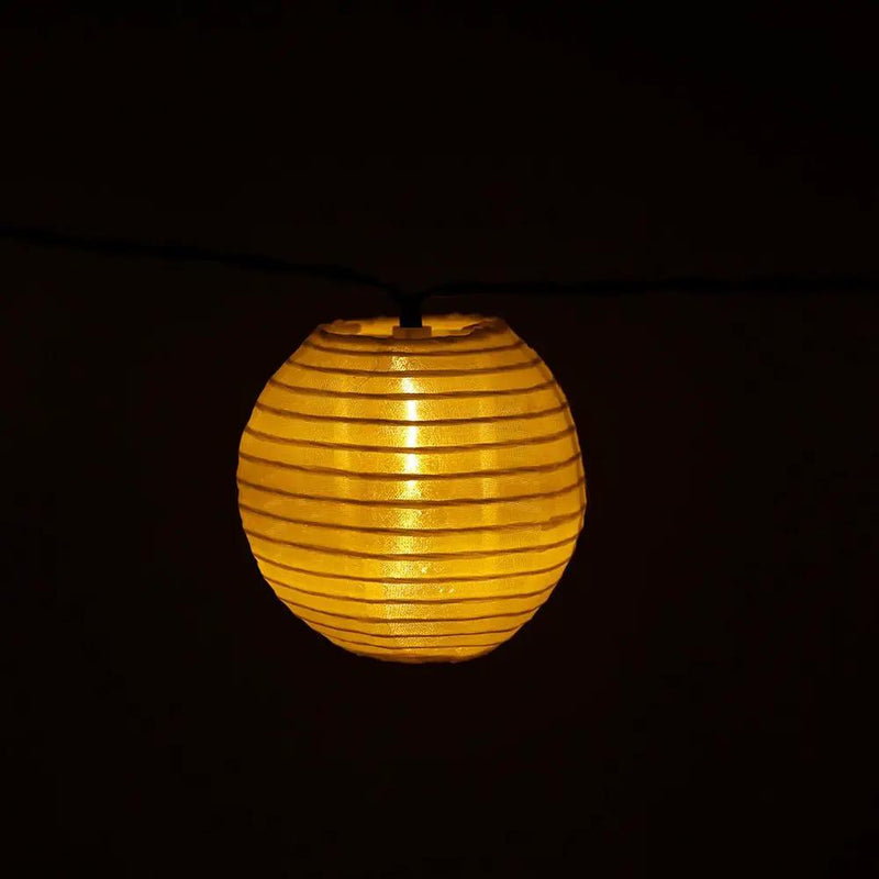 27Ft Solar Lamp Lantern Led Solar Garden Light Garland -10 Bulbs by Outdoor Solar Outlet
