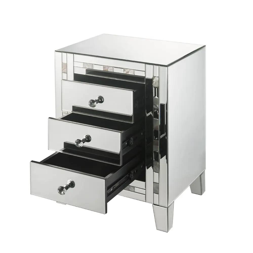 Nasa - Accent Table - Mirrored & Mother Pearl by Unique Piece Furniture