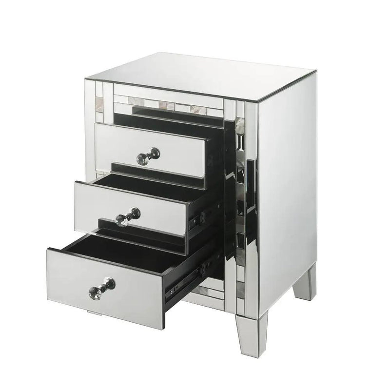 Nasa - Accent Table - Mirrored & Mother Pearl by Unique Piece Furniture