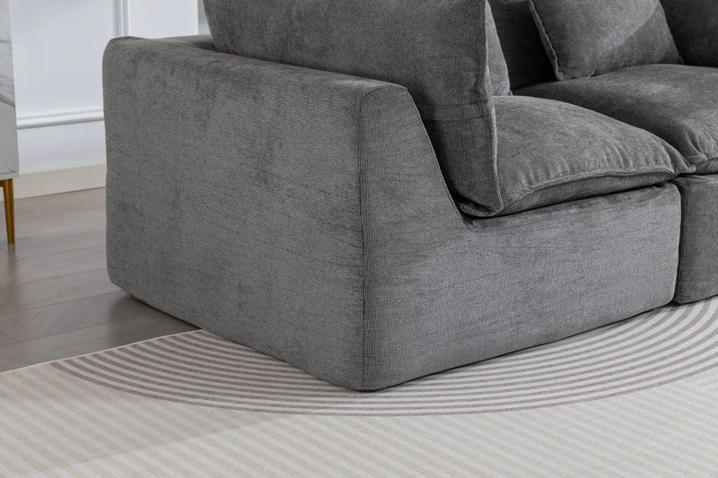 74.8" Width Cloud Couch Oversized Modular Sectional Sofa, photo 5 of 10