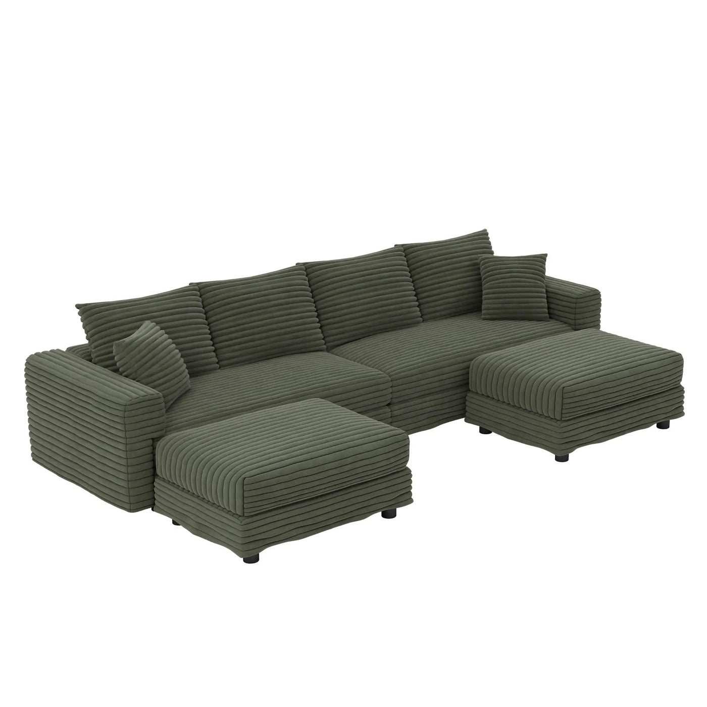 Modern Comfy Upholstered Sofa Cloud Couch & Deep Seat Couches by HouseOfZazla