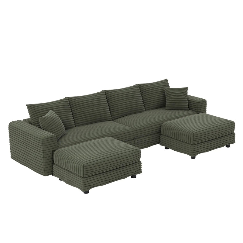 Modern Comfy Upholstered Sofa Cloud Couch & Deep Seat Couches by HouseOfZazla