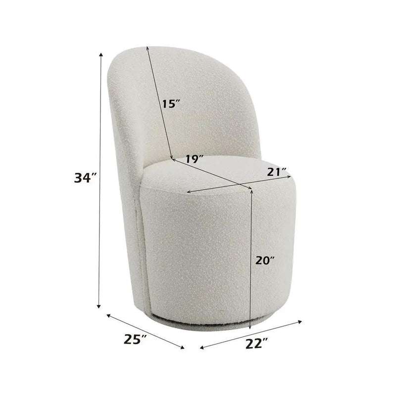 Hollis - Side Chair (Set of 2) - Beige Boucle by Unique Piece Furniture