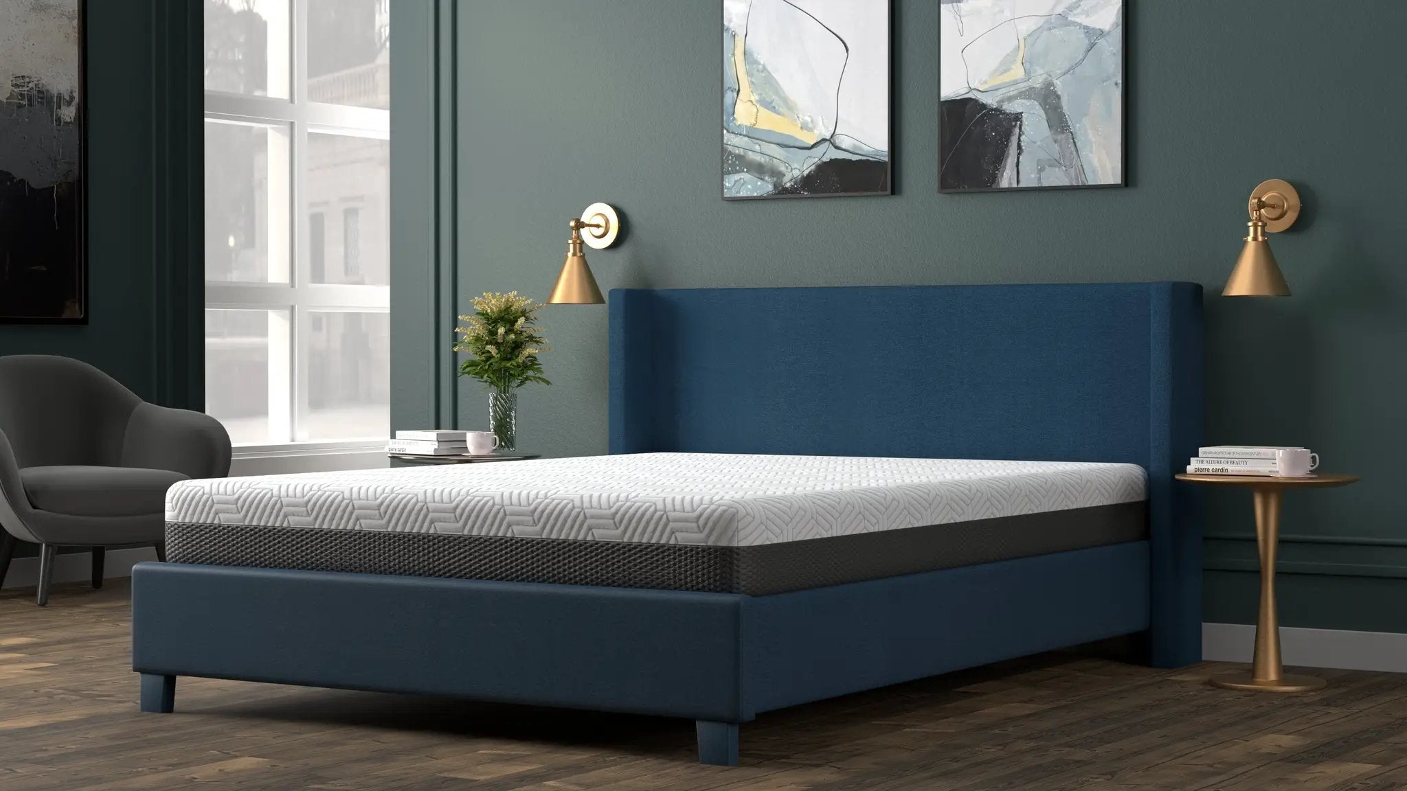 Omne Fria 8 Inch Queen Firm Mattress With Cooling Cover by HouseOfZazla