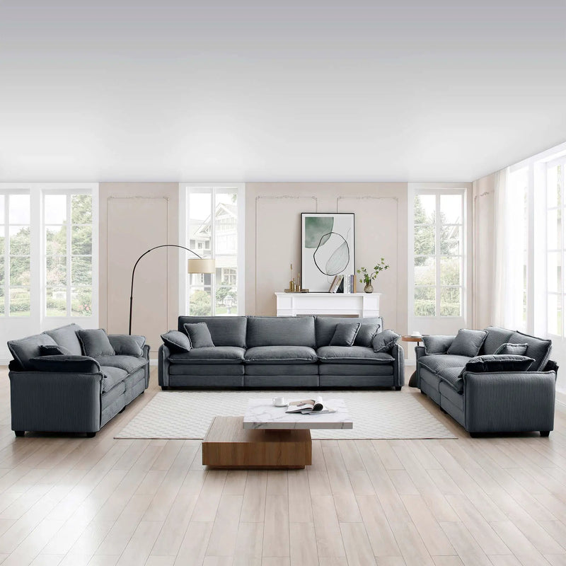 Modern Living Room Sofa 3 Pieces Set by HouseOfZazla