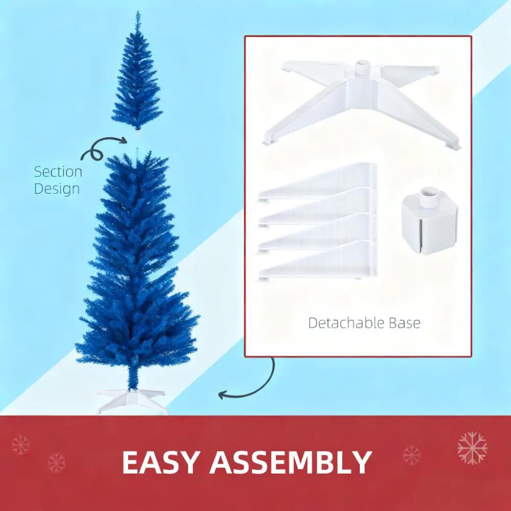 Striking 6ft Slim Pencil Artificial Christmas Tree by HouseOfZazla