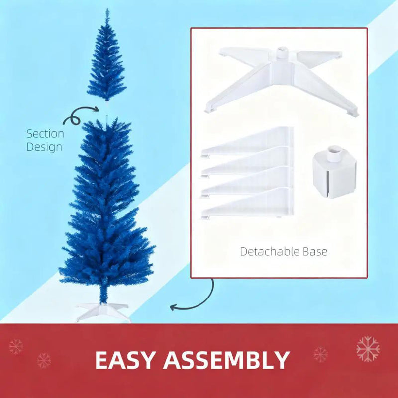 Striking 6ft Slim Pencil Artificial Christmas Tree by HouseOfZazla