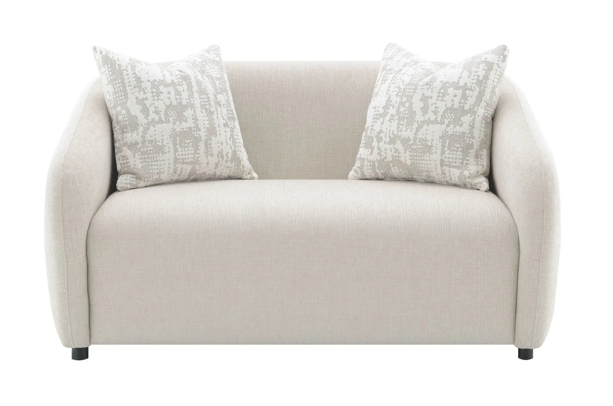 Etienne - Loveseat With 3 Pillows - Beige by HouseOfZazla