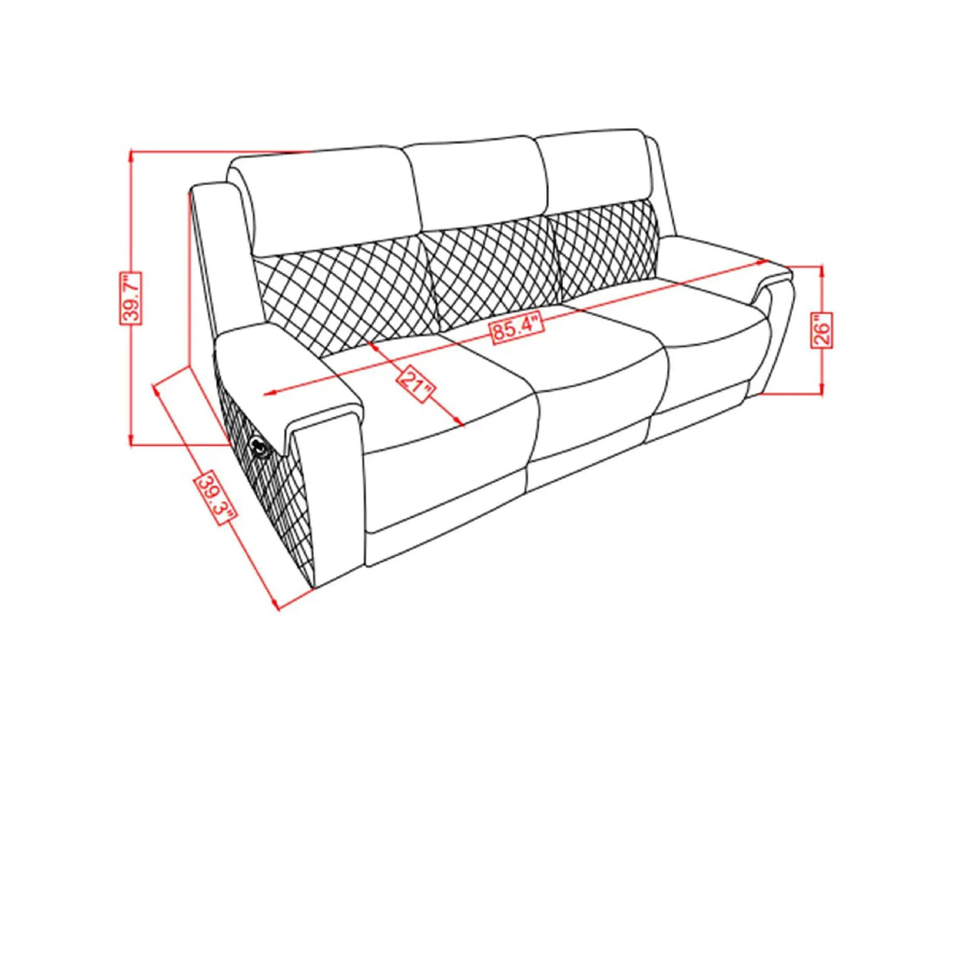 Alicia - Traditional Reclining Set by HouseOfZazla