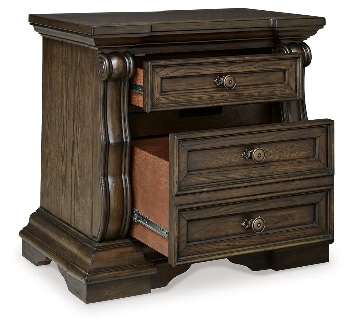 Maylee - Three Drawer Night Stand - Dark Brown by Unique Piece Furniture