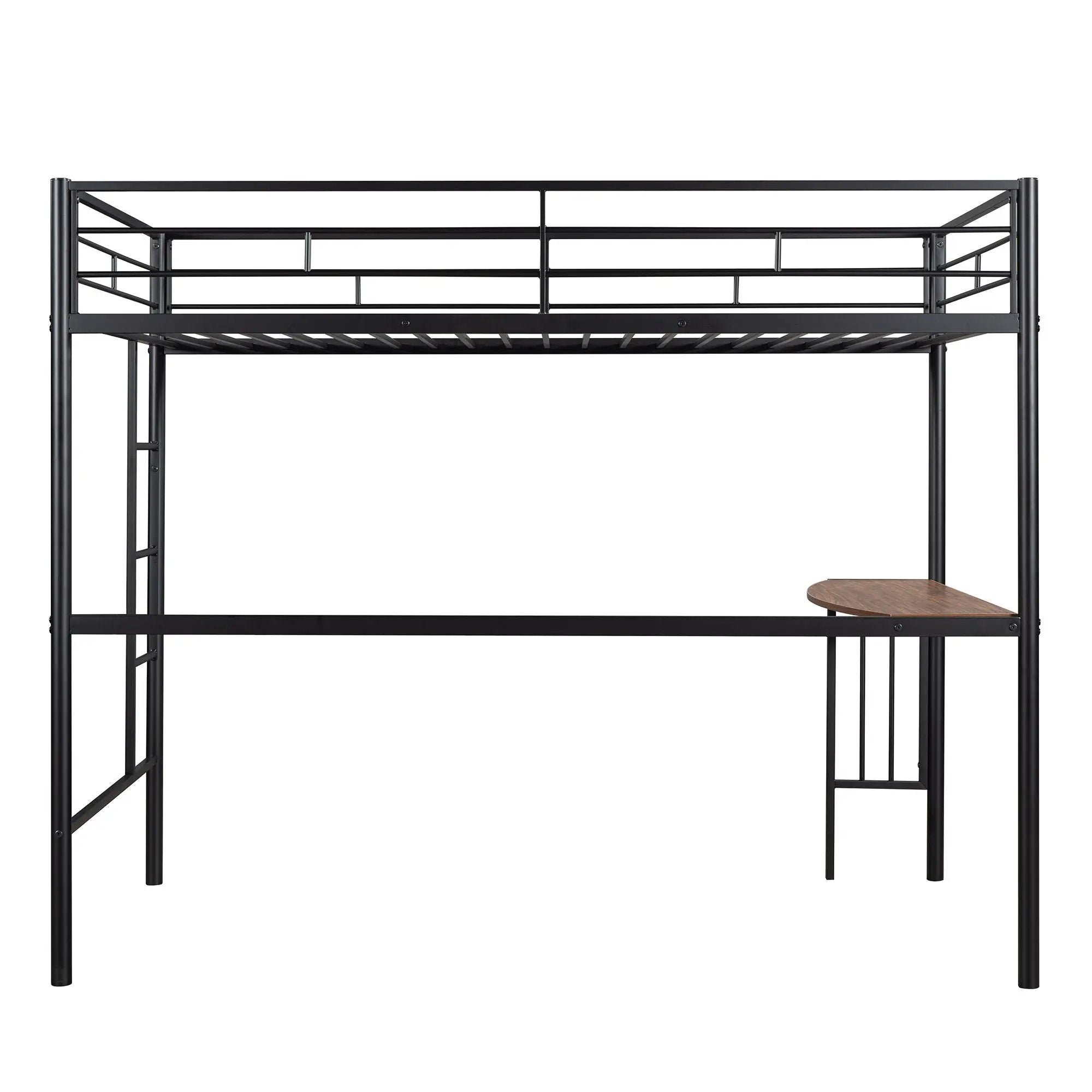 Bunk Bed With Desk, Ladder And Quality Slats For Bedroom