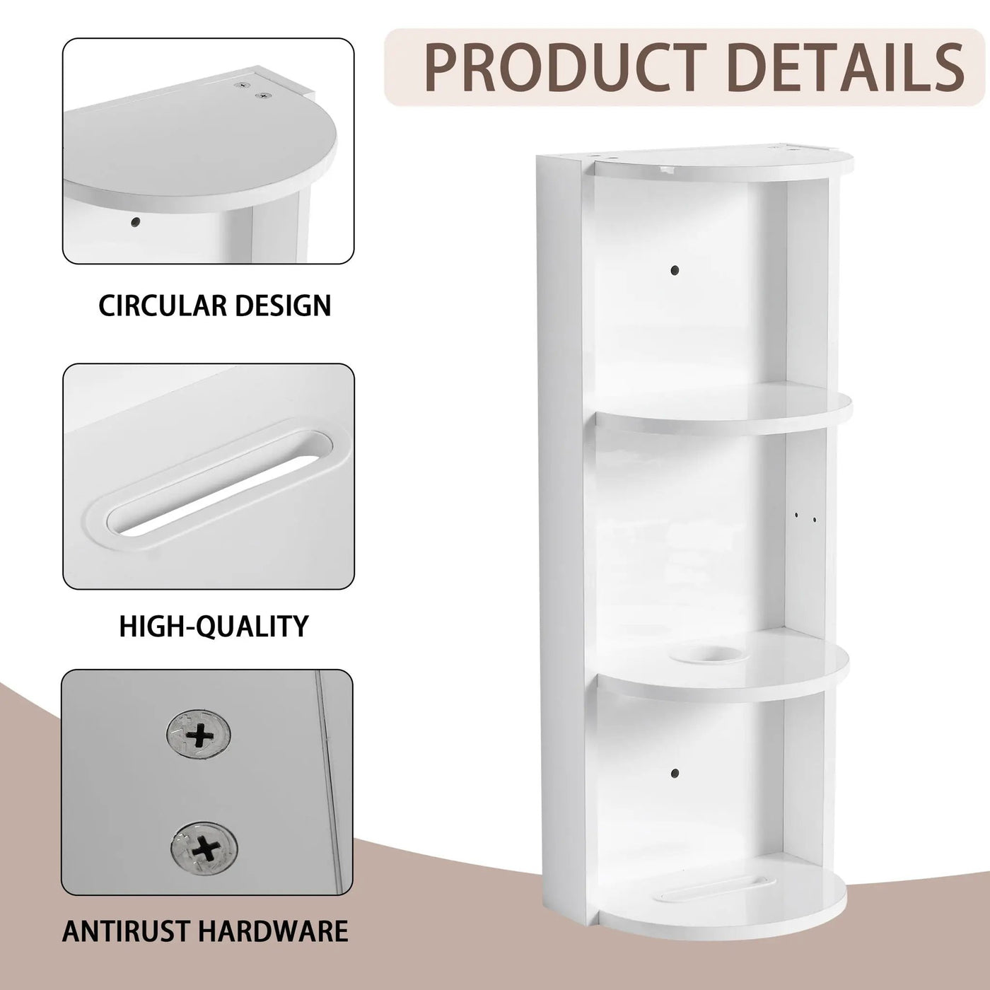 Bathroom Wall Mounted Storage Rack With Float Mounting Design by Unique Piece Furniture