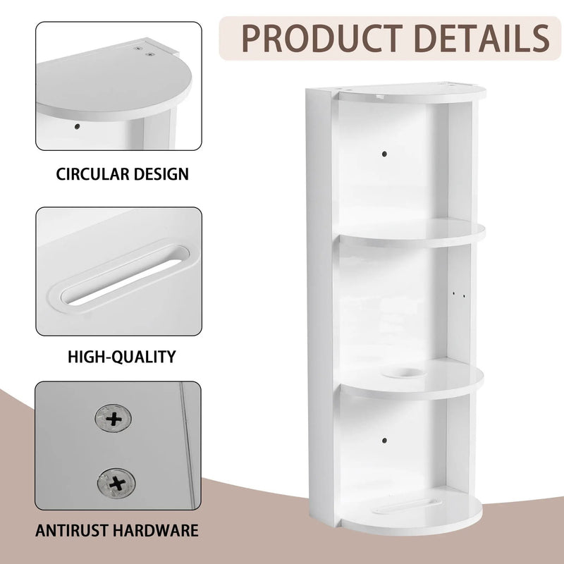 Bathroom Wall Mounted Storage Rack With Float Mounting Design by Unique Piece Furniture