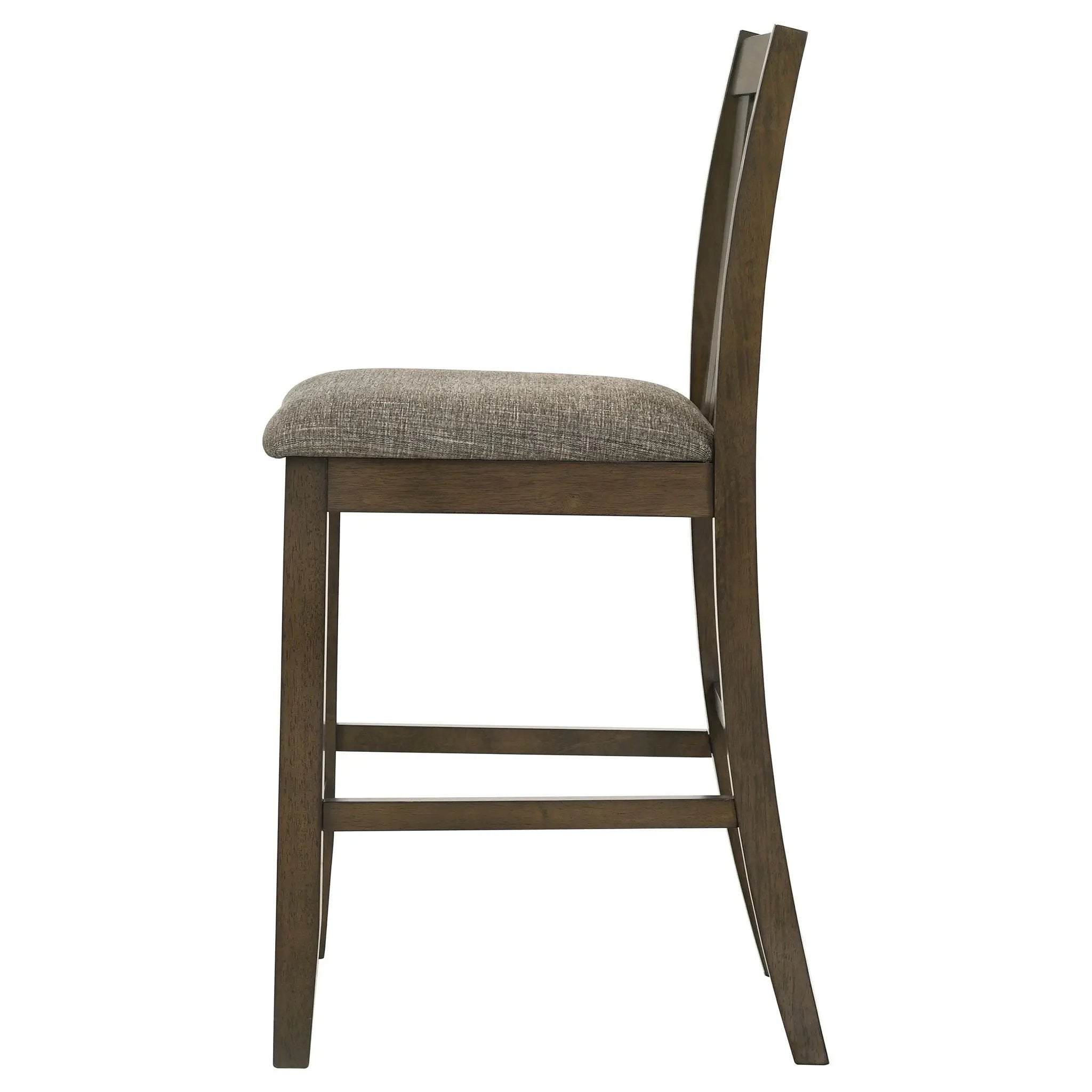 Canfield Counter Height Dining Side Chair Brown (Set of 2) by Unique Piece Furniture