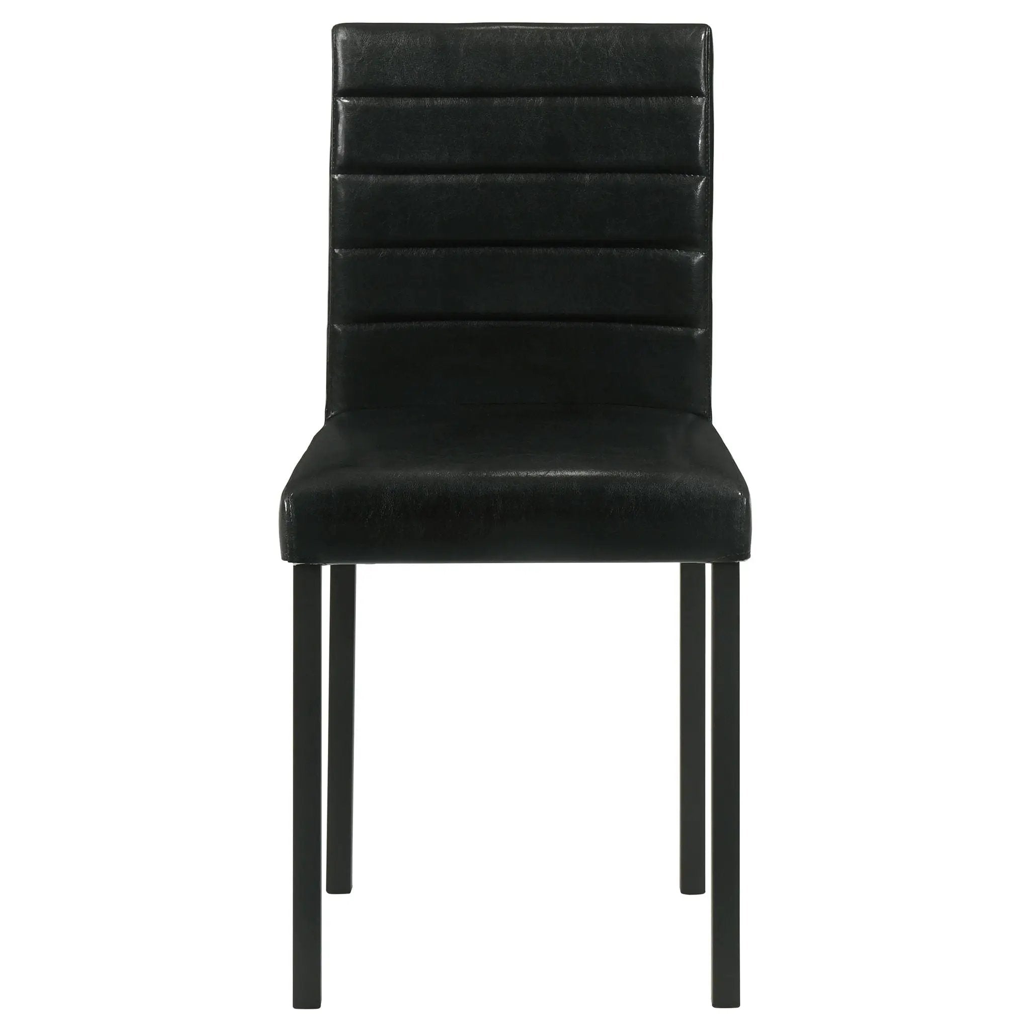 Garza Upholstered Dining Side Chair Black (Set of 4) by Unique Piece Furniture