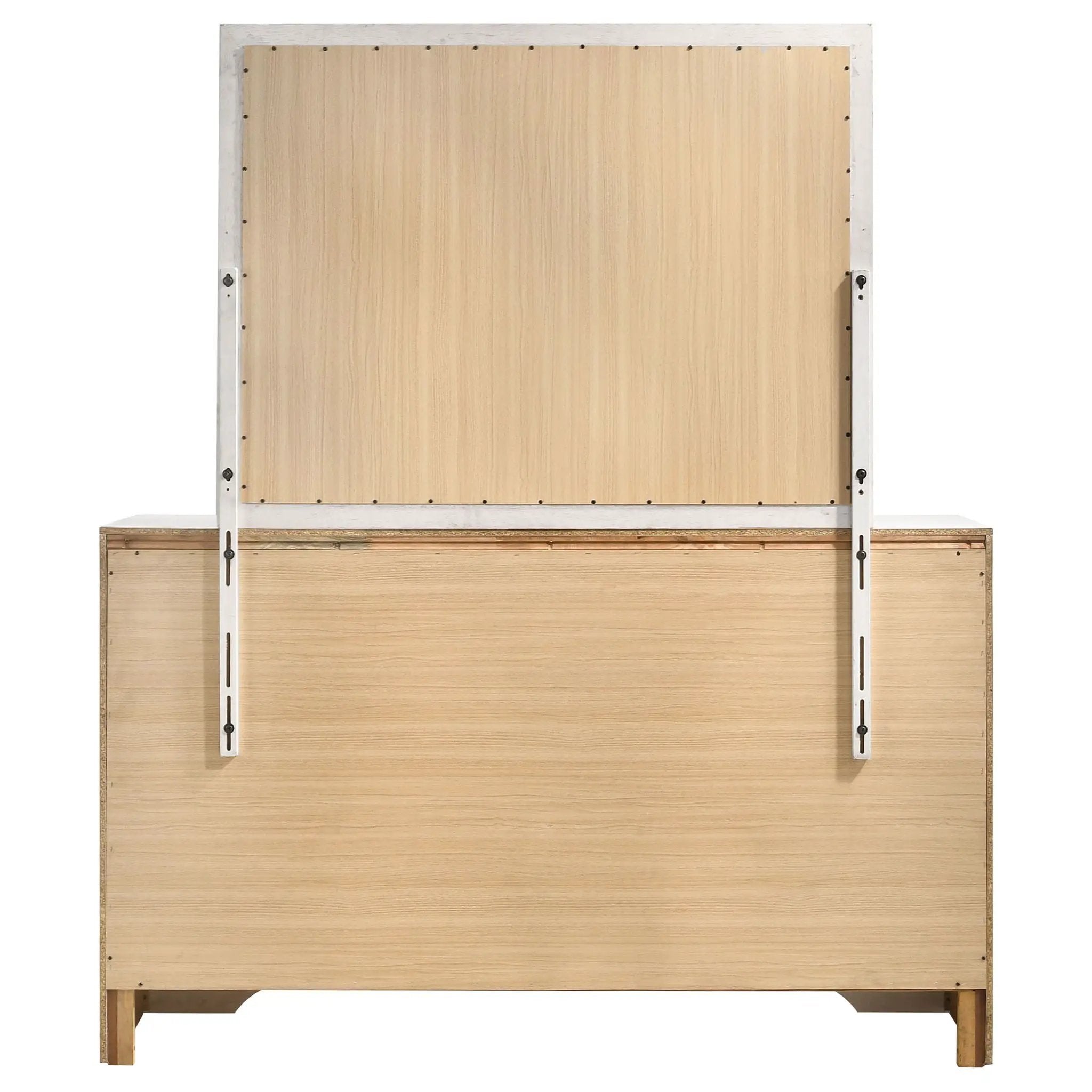Miranda 7-drawer Dresser with Mirror White by Unique Piece Furniture