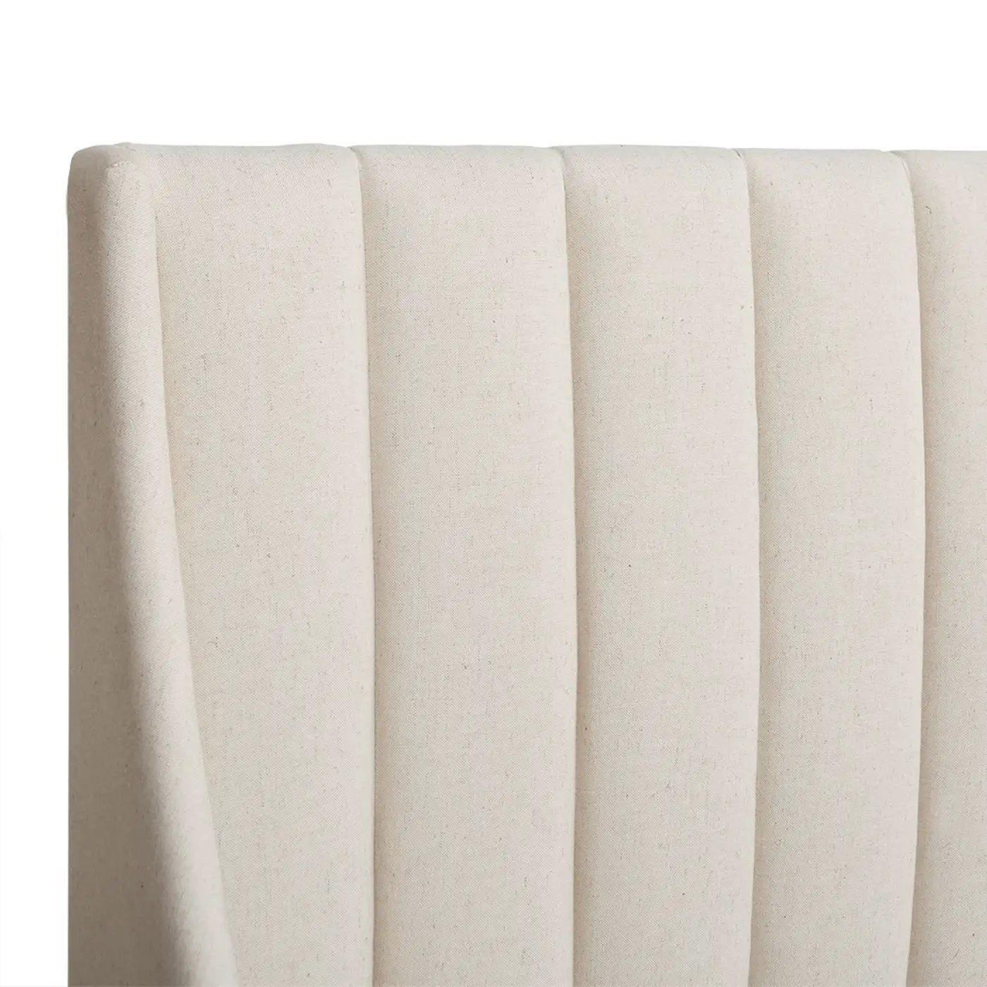 Aspen - King Vertical Tufted Headboard Platform Bed Set - Light Beige by HouseOfZazla